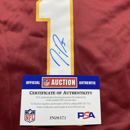 Jayden Daniels Hand-Signed 🖊️Washington Commanders Replica Draft NFL Jersey👕