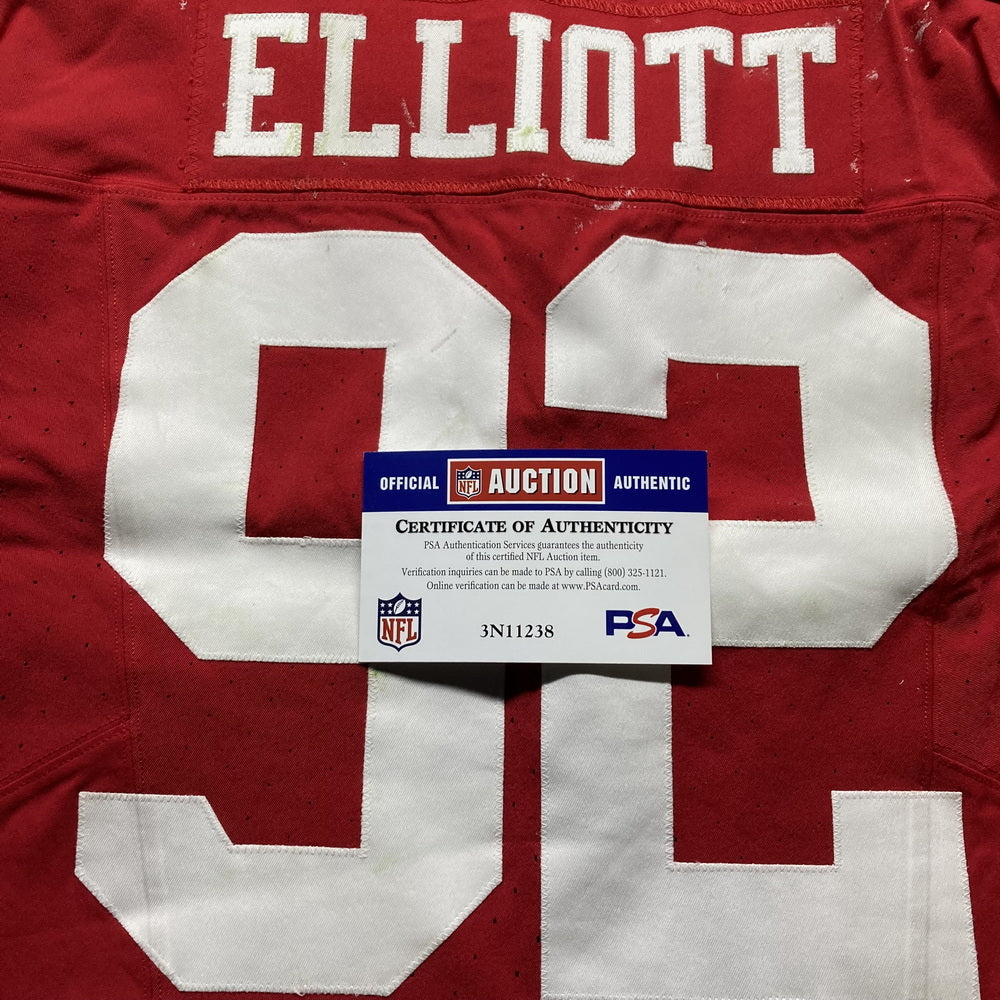 Jordan Elliott GAME USED💪10/20/24 PHOTO MATCHED📸San Francisco 49ers Jersey👕vs Kansas City Chiefs Special Crucial Catch Matchup
