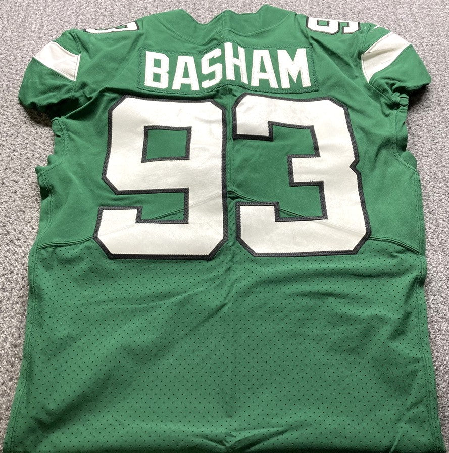 Terrell Basham GAME WORN 💪 12/27/20 PHOTO MATCHED 📸 New York Jets Nike NFL Jersey 👕vs. Cleveland Browns Also includes PSA Authenticity🛡️