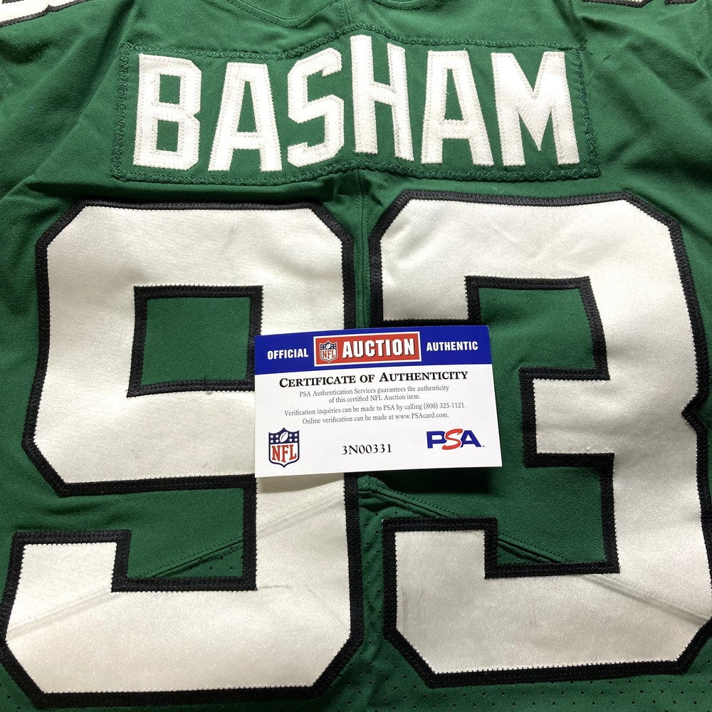 Terrell Basham GAME WORN 💪 12/27/20 PHOTO MATCHED 📸 New York Jets Nike NFL Jersey 👕vs. Cleveland Browns Also includes PSA Authenticity🛡️