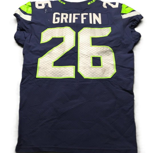 Shaquill Griffin GAME-WORN 💪 10/14/18 Seattle Seahawks NFL Jersey 👕 Inc. PSA COA 🧾🌍 vs. Oakland Raiders in London