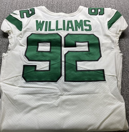 Leonard Williams GAME WORN/USED 💪 New York Jets Nike NFL Jersey 👕 Inc. PSA Authenticity🛡️