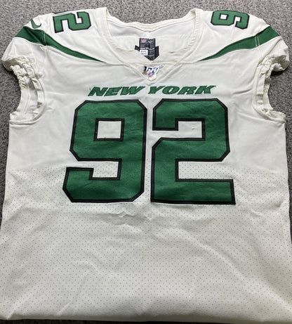 Leonard Williams GAME WORN/USED 💪 New York Jets Nike NFL Jersey 👕 Inc. PSA Authenticity🛡️