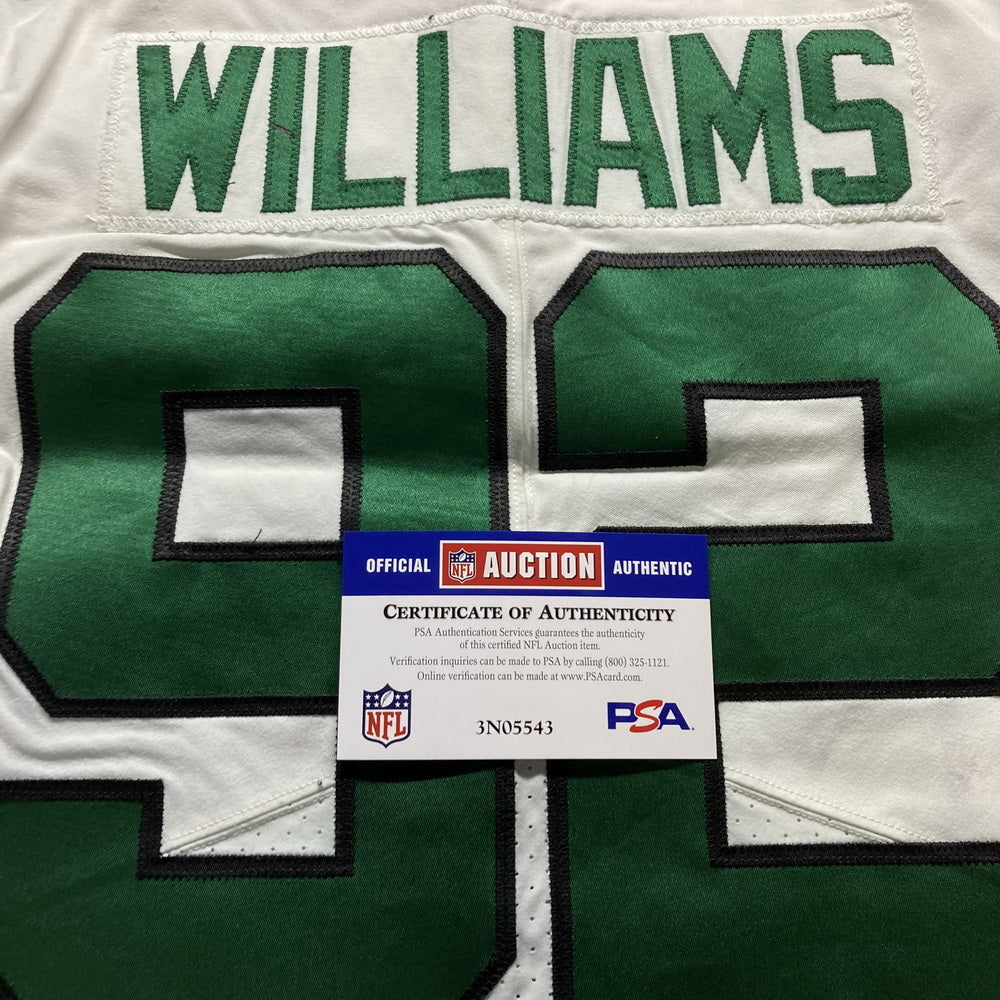 Leonard Williams GAME WORN/USED 💪 New York Jets Nike NFL Jersey 👕 Inc. PSA Authenticity🛡️