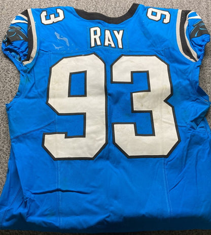 LaBryan Ray GAME USED💪11/10/24 Carolina Panthers🐆NFL Nike Jersey👕vs New York Giants