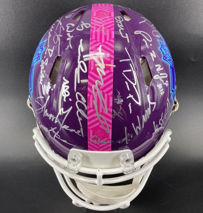 NFL Draft 2022 Helmet Signed by more than 30 players inc. Sauce Gardner, Chris Olave, Kyle Hamilton, Kenny Pickett, Travon Walker, Jameson Williams & more ✨ inc. PSA Authenticity🛡️