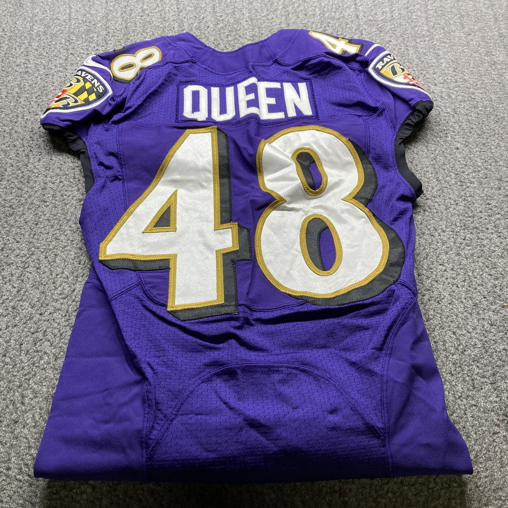 Patrick Queen GAME WORN💪2020 Season💯On-Field Baltimore Ravens Jersey💜Rare💥
