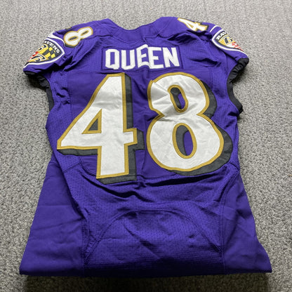 Patrick Queen GAME WORN💪2020 Season💯On-Field Baltimore Ravens Jersey💜Rare💥