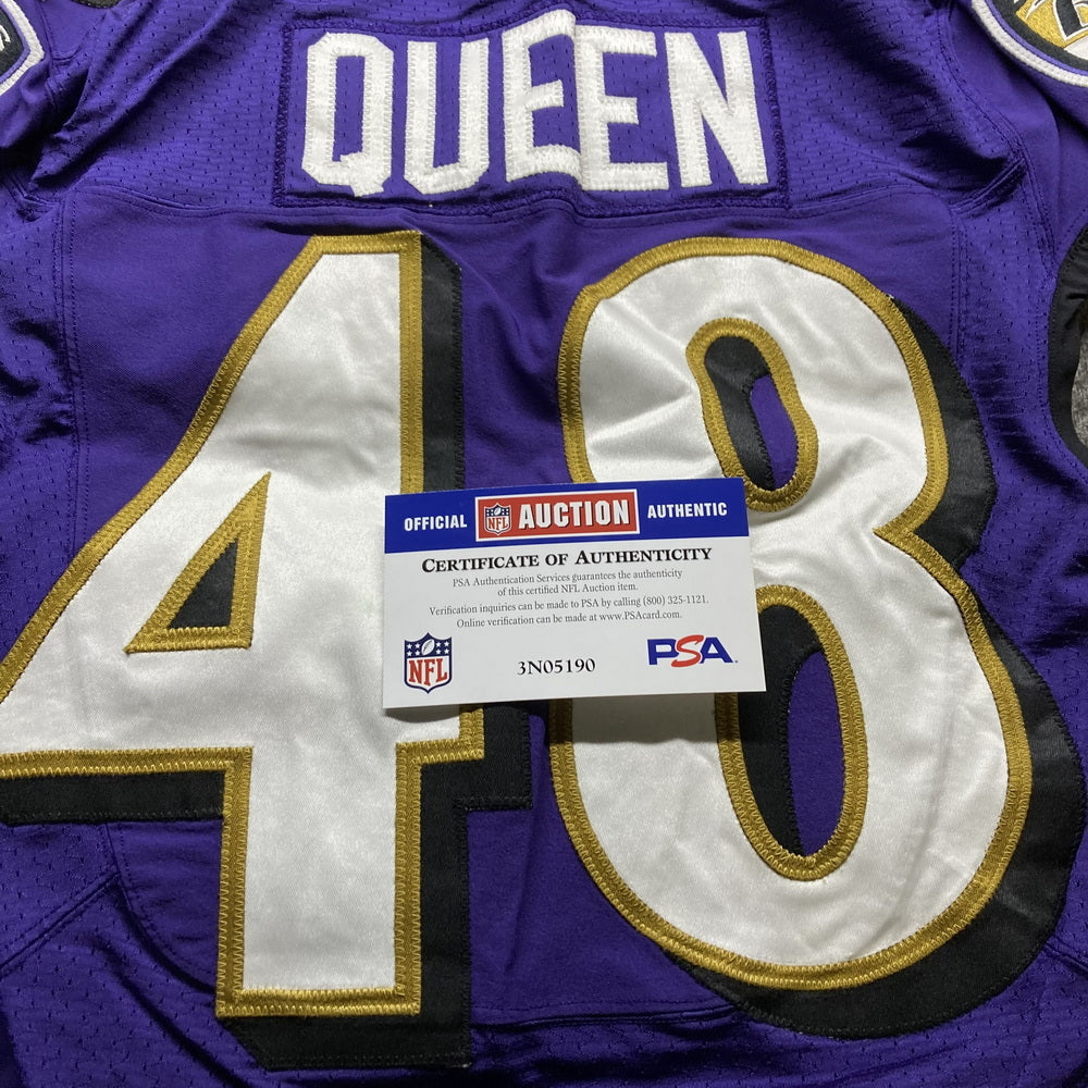 Patrick Queen GAME WORN💪2020 Season💯On-Field Baltimore Ravens Jersey💜Rare💥