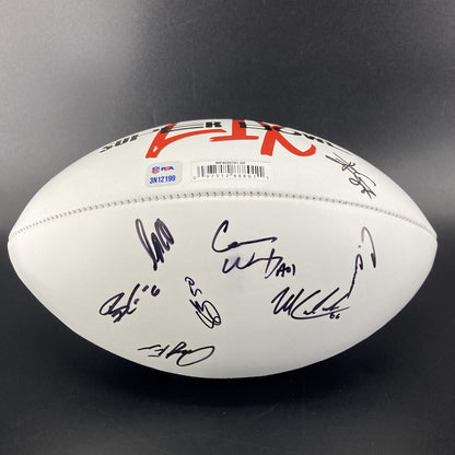 Travis Kelce💥Kansas City Chiefs MULTI Signed Super Bowl 59 Ball Signed By Travis Kelce, Isaiah Pacheco, Carson Wentz & Others