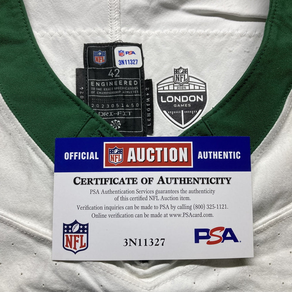 Will McDonald IV GAME USED 10/6/2024 New York Jets NFL Jersey - London Games🌍 vs. Minnesota Vikings
