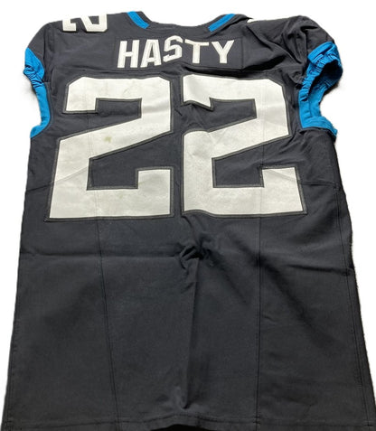 JaMycal Hasty GAME USED 💪 10/01/23 Jacksonville Jaguars 🐆 Nike NFL Jersey vs. Atlanta Falcons 🇬🇧 NFL London Game