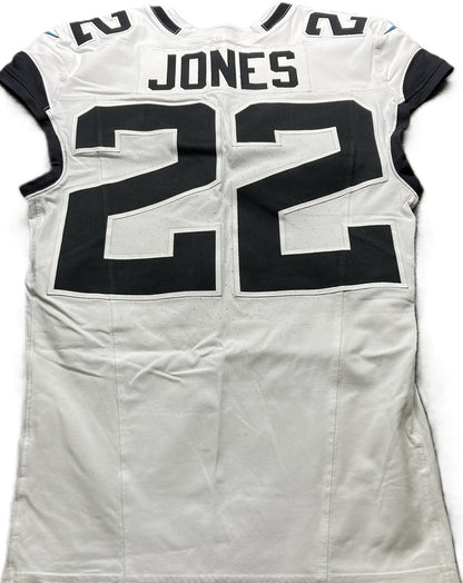 Jarrian Jones GAME USED 10/13/2024 Jacksonville Jaguars On-Field Nike NFL Jersey vs. Chicago Bears Also inc. PSA Authenticity