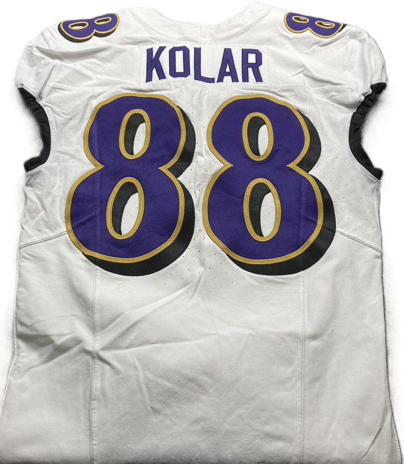 Charlie Kolar GAME WORN💪 (10/15/2023) On-Field Baltimore Ravens💜Jersey NFL🌍vs. Titans (London Series)