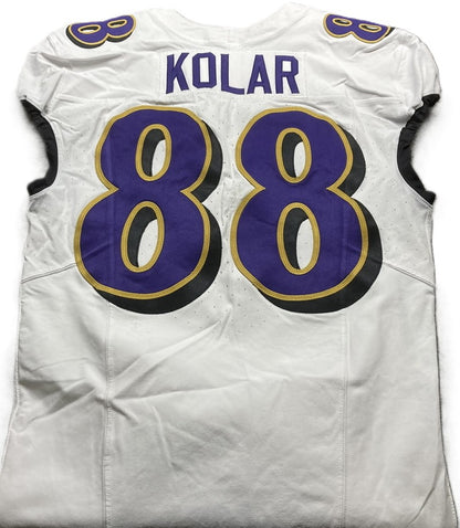 Charlie Kolar GAME WORN💪 (10/15/2023) On-Field Baltimore Ravens💜Jersey NFL🌍vs. Titans (London Series)