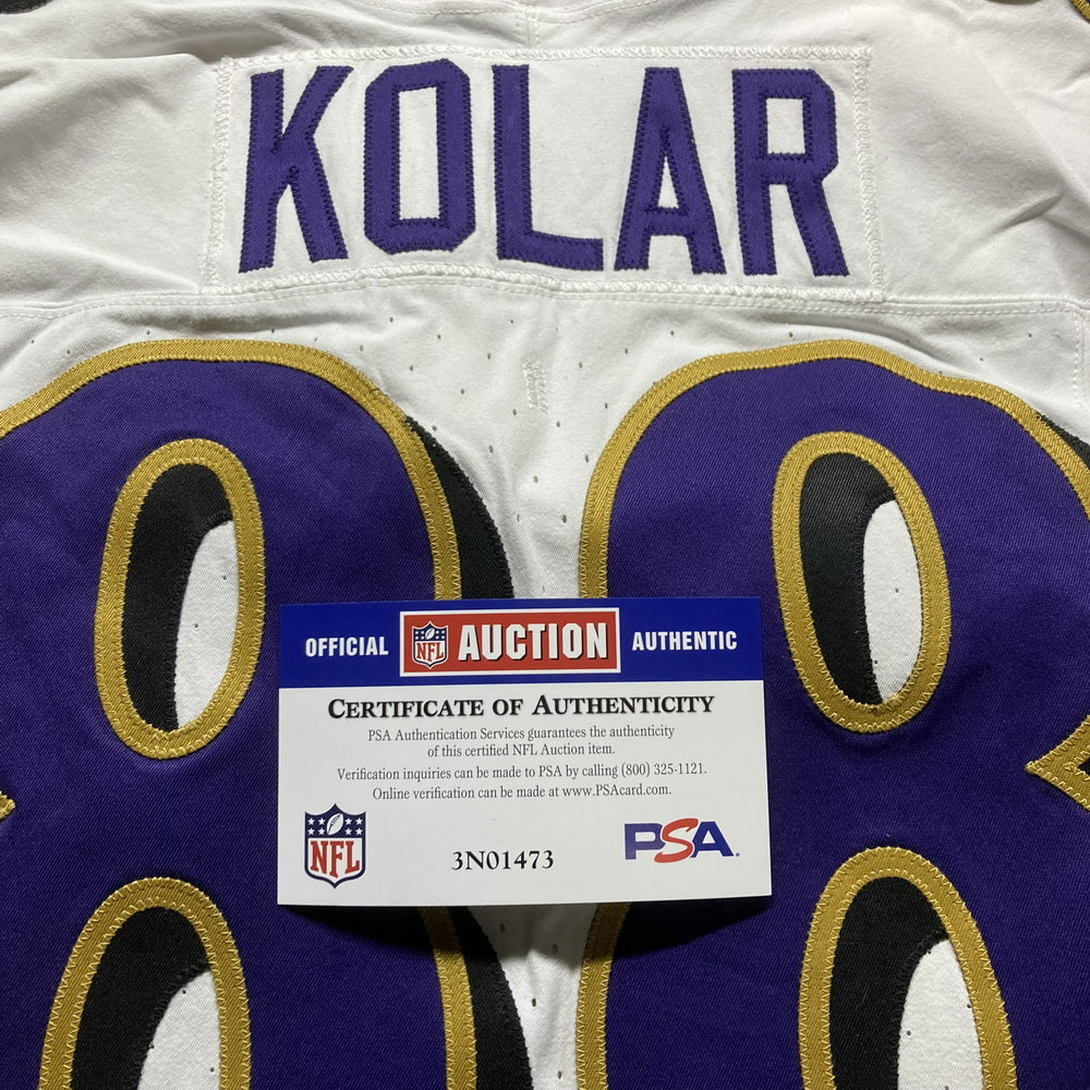 Charlie Kolar GAME WORN💪 (10/15/2023) On-Field Baltimore Ravens💜Jersey NFL🌍vs. Titans (London Series)