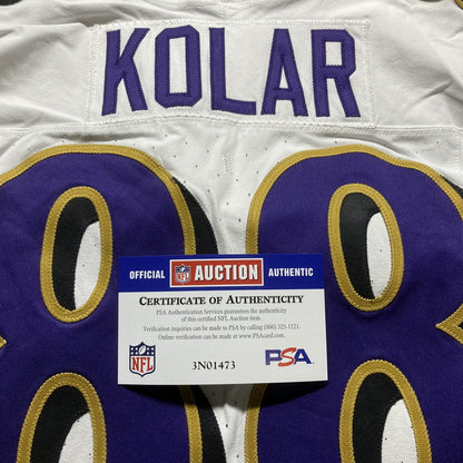 Charlie Kolar GAME WORN💪 (10/15/2023) On-Field Baltimore Ravens💜Jersey NFL🌍vs. Titans (London Series)
