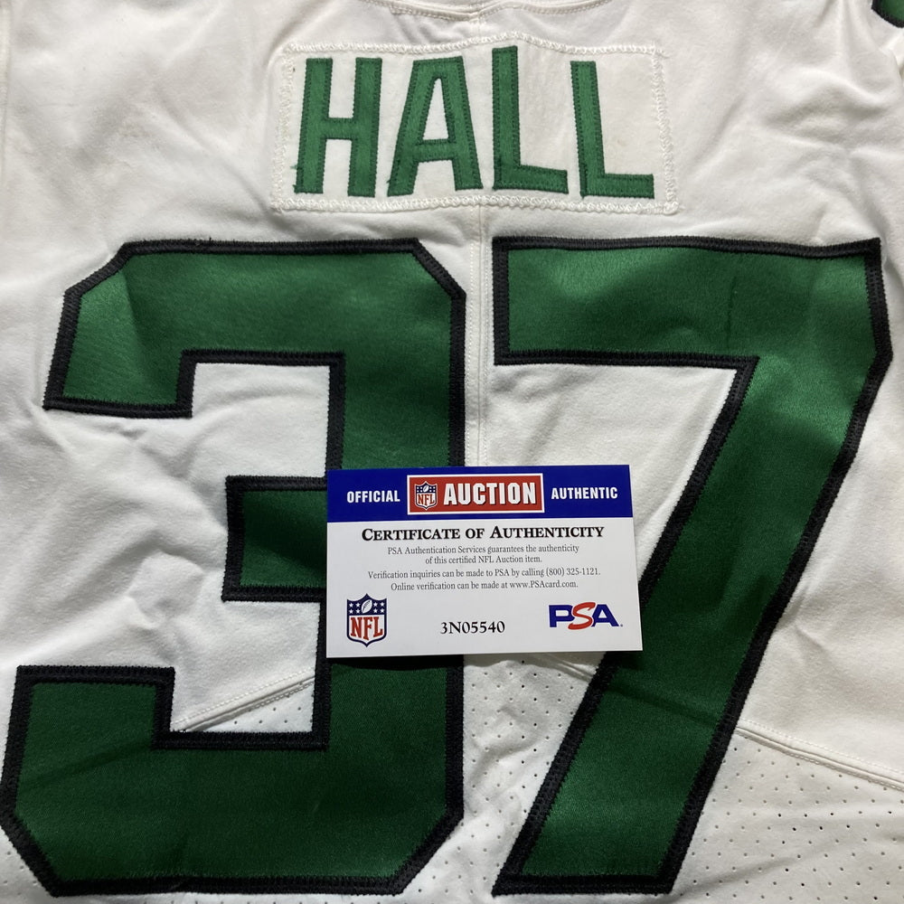 Bryce Hall GAME WORN 💪 New York Jets Nike NFL Jersey 👕 Also includes PSA Certificate of Authenticity🛡️