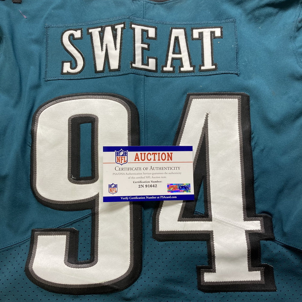 Josh Sweat GAME-USED💪11/14/2022 Philadelphia Eagles🦅NFL Jersey👕vs Washington Commanders Inc. PSA Cert