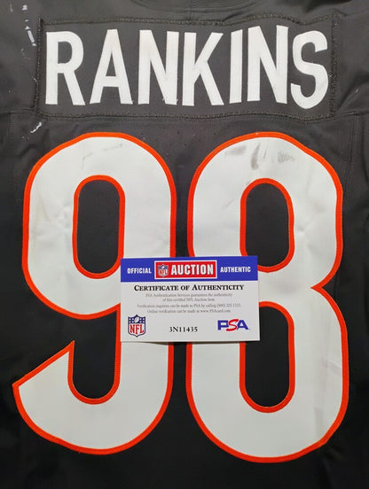 Sheldon Rankins GAME WORN 11/03/24💪PHOTO MATCHED📸Cincinnati Bengals NFL Jersey vs. Las Vegas Raiders Inc. PSA COA