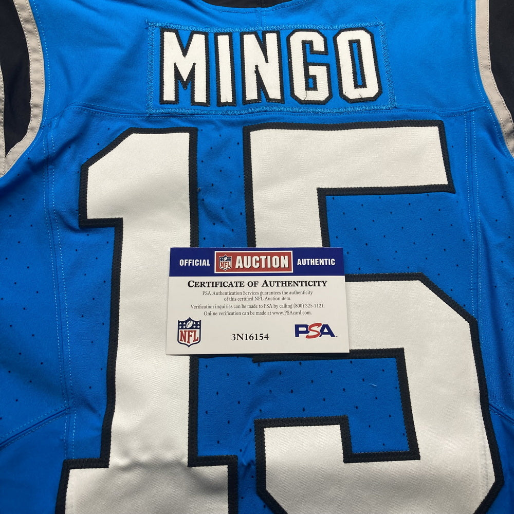 Jonathan Mingo Game Worn💪10/13/24 Carolina Panthers🐆vs.Falcons NFL Jersey👕vs. Falcons Also includes PSA Authentication