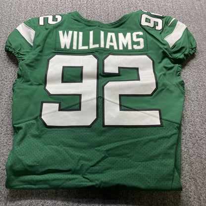 Leonard Williams GAME USED/WORN 💪 New York Jets Nike NFL Jersey 👕 with PSA Authenticity🛡️