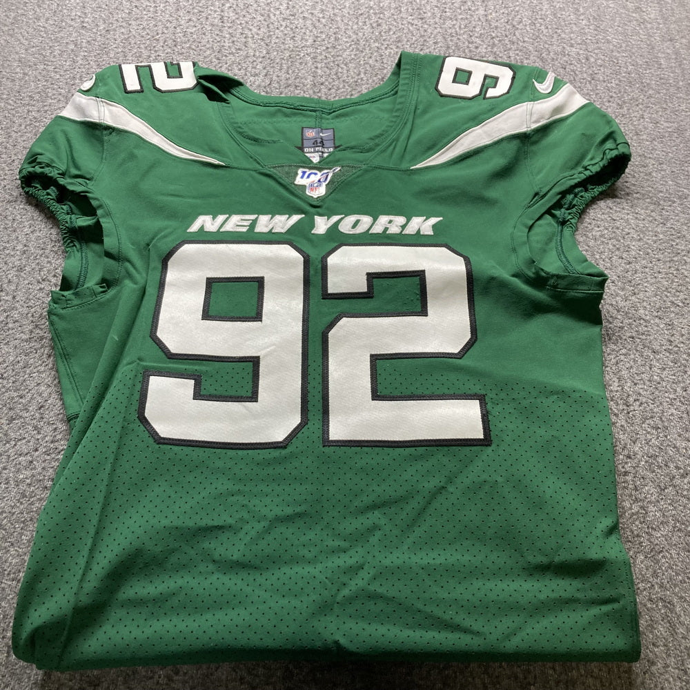 Leonard Williams GAME USED/WORN 💪 New York Jets Nike NFL Jersey 👕 with PSA Authenticity🛡️