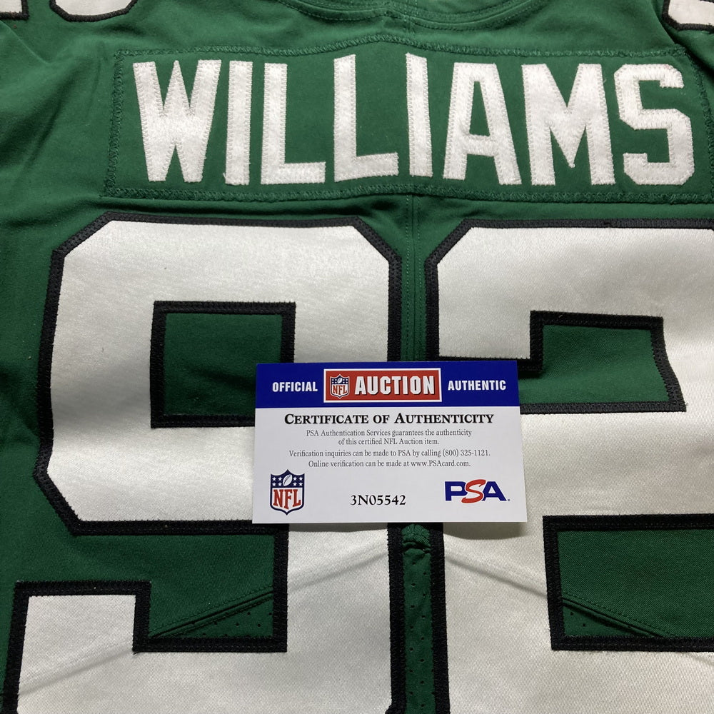 Leonard Williams GAME USED/WORN 💪 New York Jets Nike NFL Jersey 👕 with PSA Authenticity🛡️