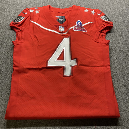 Derek Carr Game-Issued🦾Pro Bowl NFL On-Field Jersey👕Las Vegas Raiders🏴‍☠