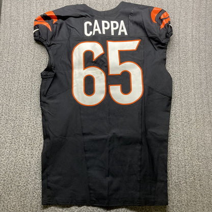 Alex Cappa GAME WORN💪10/06/24 Cincinnati Bengals🐅vs.Baltimore Ravens NFL Jersey👕Includes COA