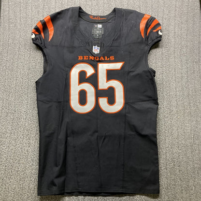 Alex Cappa GAME WORN💪10/06/24 Cincinnati Bengals🐅vs.Baltimore Ravens NFL Jersey👕Includes COA