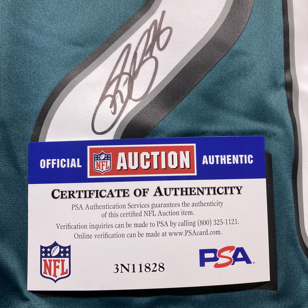 Saquon Barkley Signed✍️Philadelphia Eagles🦅NFL Jersey👕Includes PSA COA💥