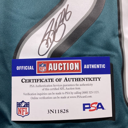 Saquon Barkley Signed✍️Philadelphia Eagles🦅NFL Jersey👕Includes PSA COA💥
