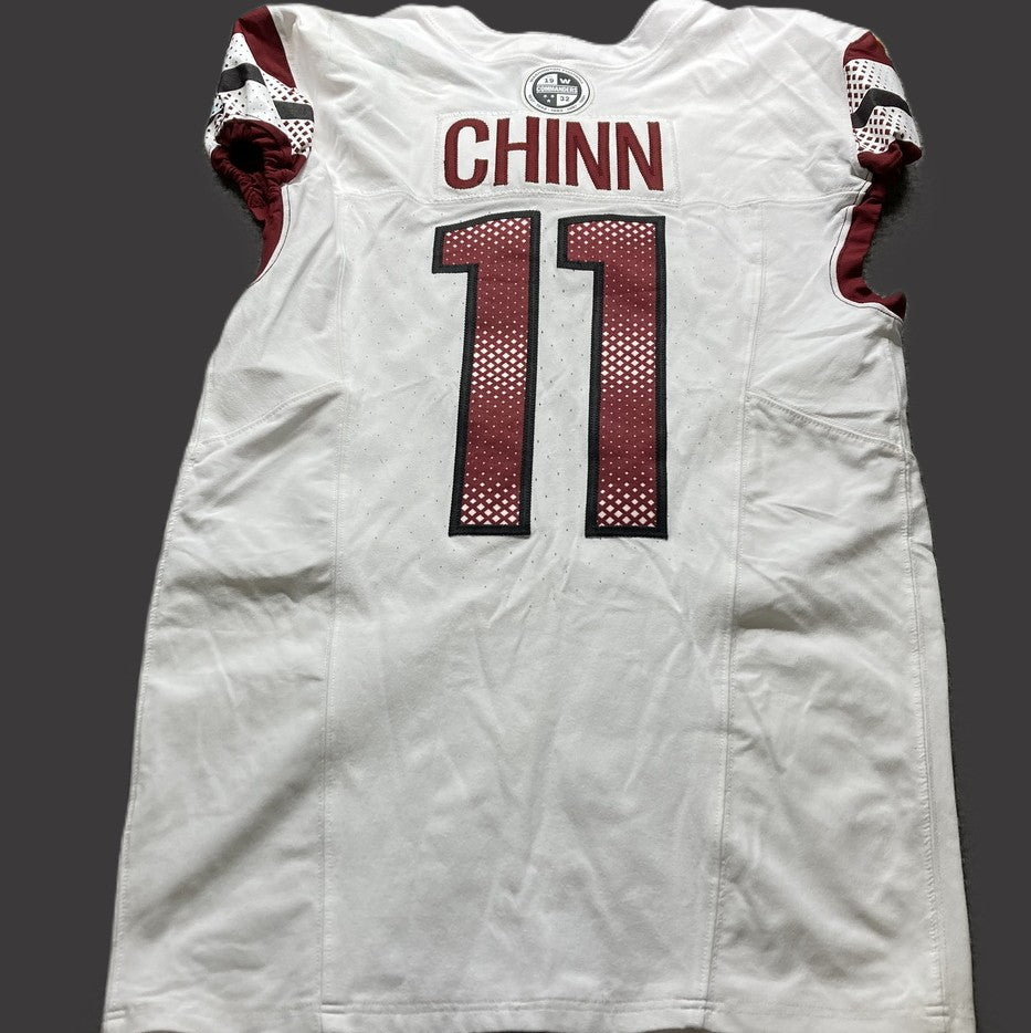 Jeremy Chinn GAME WORN💪2025 Season Washington Commanders NFL Jersey👕inc.COA