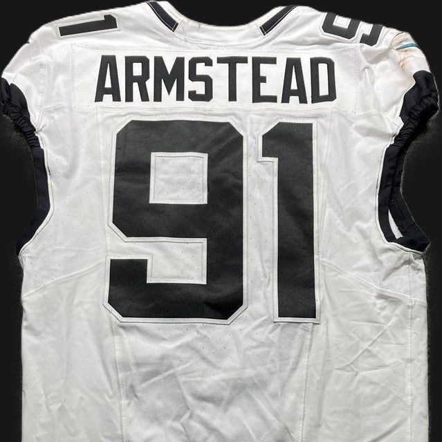 Arik Armstead GAME-USED💪10/13/24 Jacksonville Jaguars🐆NFL Jersey👕vs.Bears🌍