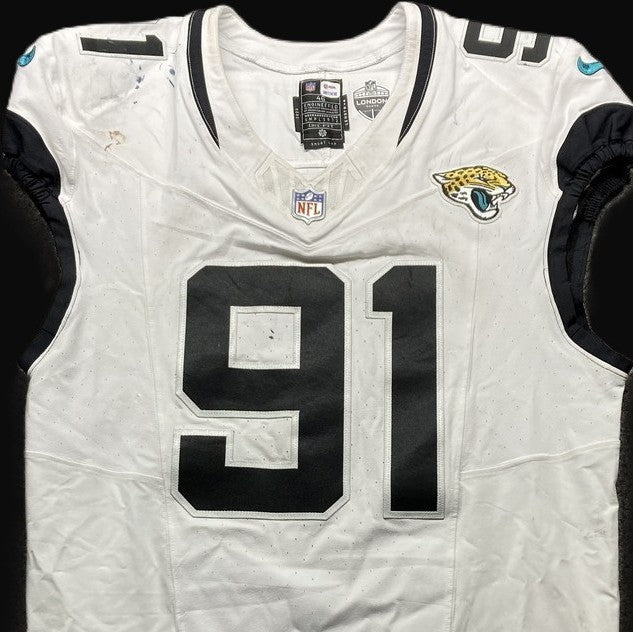Arik Armstead GAME-USED💪10/13/24 Jacksonville Jaguars🐆NFL Jersey👕vs.Bears🌍