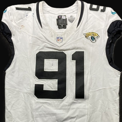 Arik Armstead GAME-USED💪10/13/24 Jacksonville Jaguars🐆NFL Jersey👕vs.Bears🌍