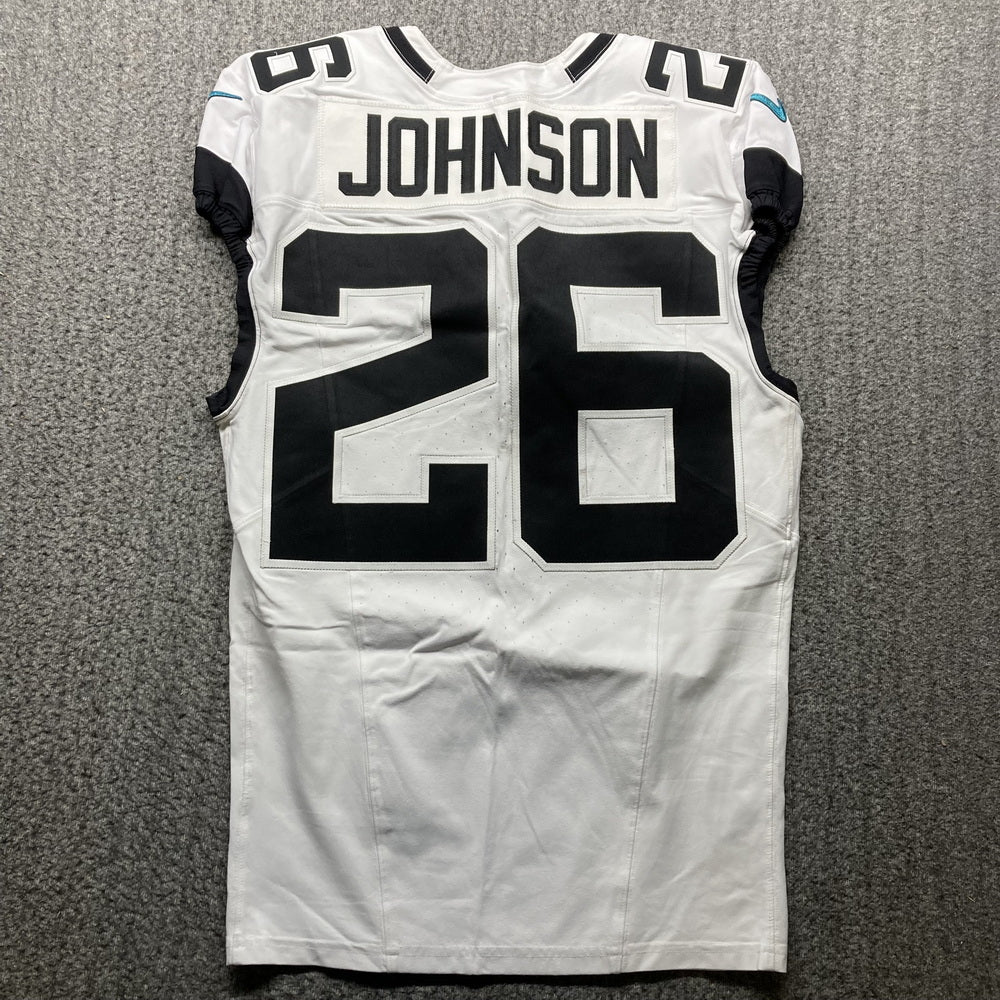 Antonio Johnson GAME USED 💪 10/13/24 Jacksonville Jaguars 🐆 Nike NFL Jersey 👕 vs. Chicago Bears Also includes PSA authentication 🛡️