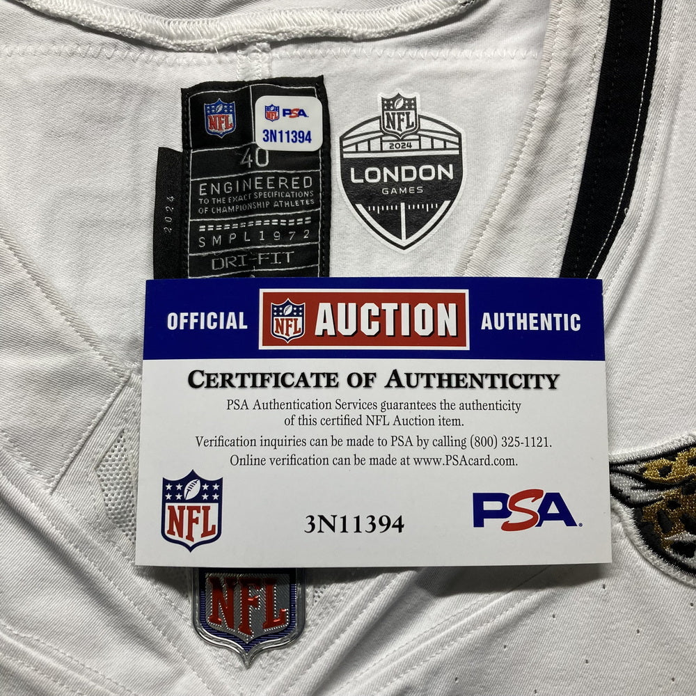 Antonio Johnson GAME USED 💪 10/13/24 Jacksonville Jaguars 🐆 Nike NFL Jersey 👕 vs. Chicago Bears Also includes PSA authentication 🛡️