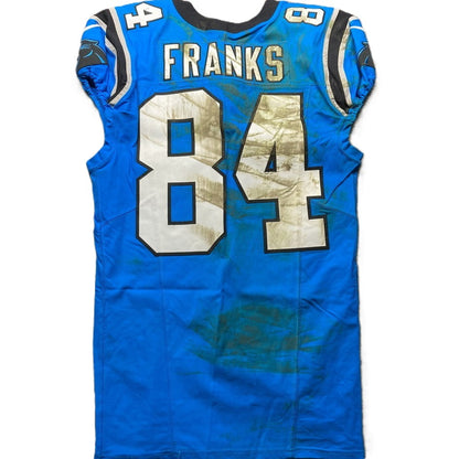 Feleipe Franks GAME WORN 💪 11/10/24 Carolina Panthers 🐆 NFL Jersey 👕 vs. Giants – NFL Munich Game - PSA Certified