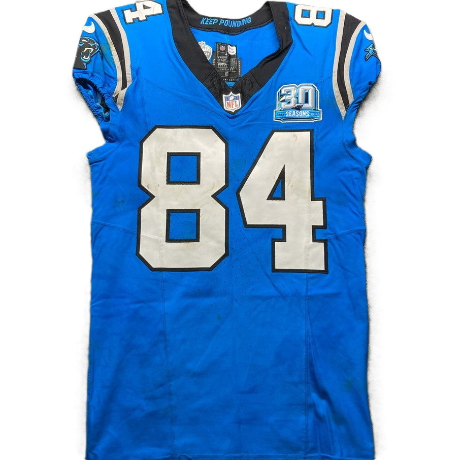 Feleipe Franks GAME WORN 💪 11/10/24 Carolina Panthers 🐆 NFL Jersey 👕 vs. Giants – NFL Munich Game - PSA Certified