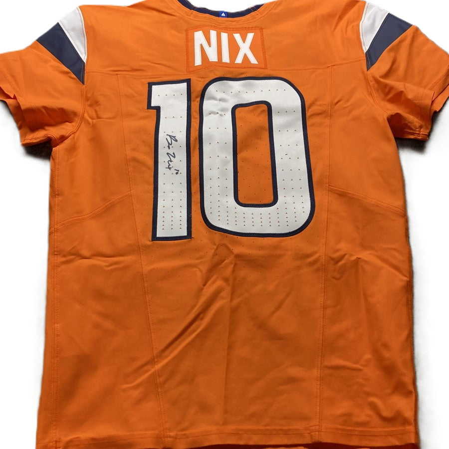 BO NIX Hand Signed ✍️ Denver Broncos Nike AUTHENTIC NFL Jersey Inc. PSA COA 🛡️