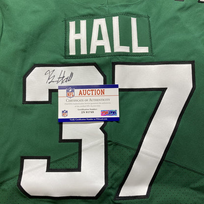 Bryce Hall Hand Signed AUTHENTIC 💪 New York Jets Jersey 👕 Also includes Professional Sports Authenticator COA 🛡️