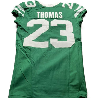 Azareye'h Thomas GAME WORN 💪 10/12/25 New York Jets Nike NFL Jersey vs Denver Broncos Also includes PSA Authentication
