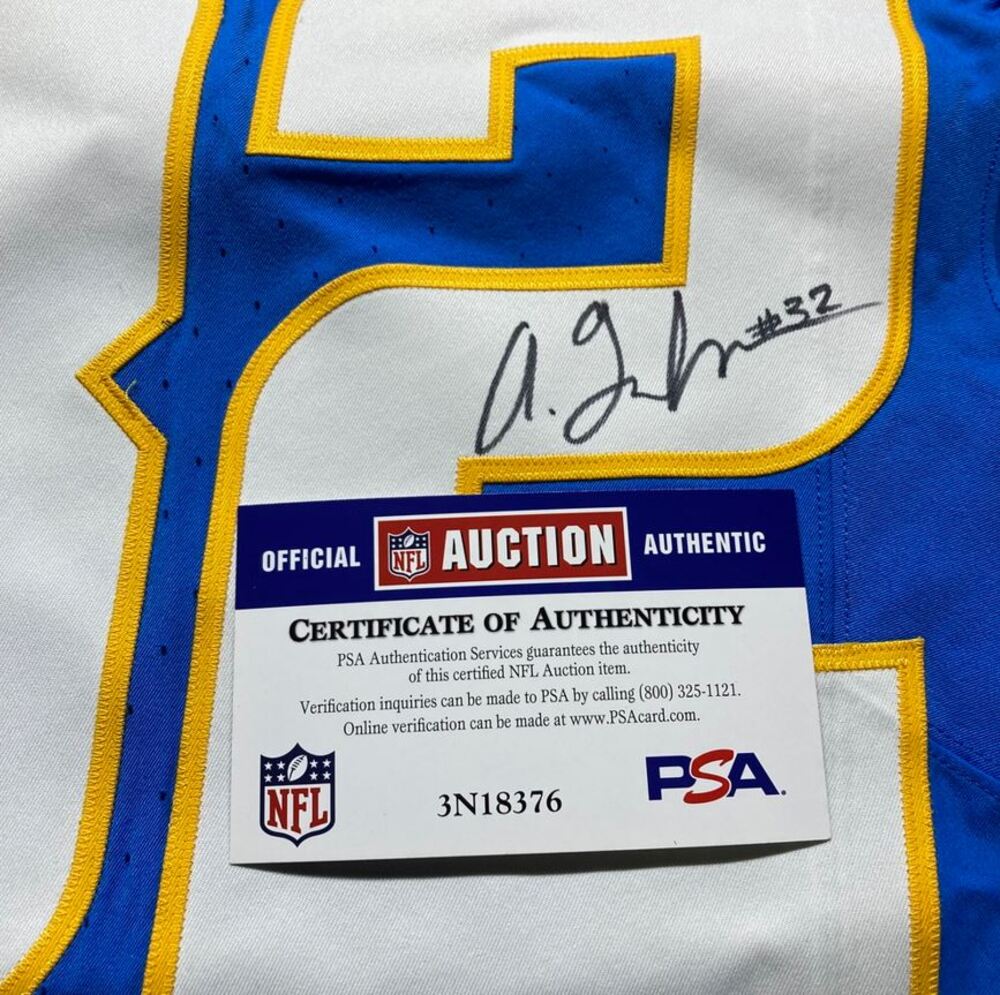 Alohi Gilman GAME WORN 💪 10/05/25 Los Angeles Chargers Nike NFL Jersey vs. Commanders inc. COA 🛡️