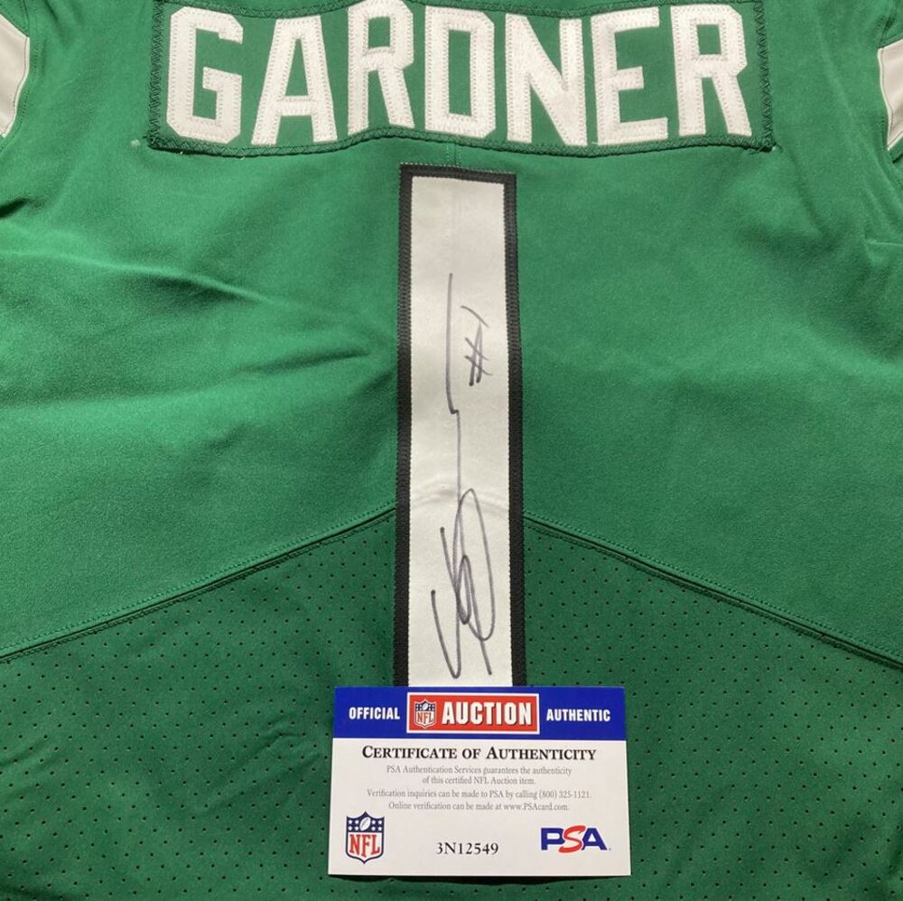 Sauce Gardner Signed ✍️ New York Jets AUTHENTIC Nike NFL Jersey 👕 Inc. Professional Sports Authenticator (PSA) 🛡️