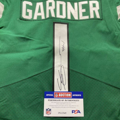 Sauce Gardner Signed ✍️ New York Jets AUTHENTIC Nike NFL Jersey 👕 Inc. Professional Sports Authenticator (PSA) 🛡️