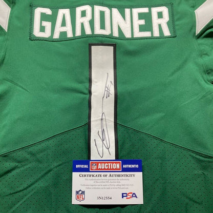 Sauce Gardner Signed ✍️ New York Jets AUTHENTIC Nike NFL Jersey 👕 Inc. PSA Certificate of Authenticity 📏