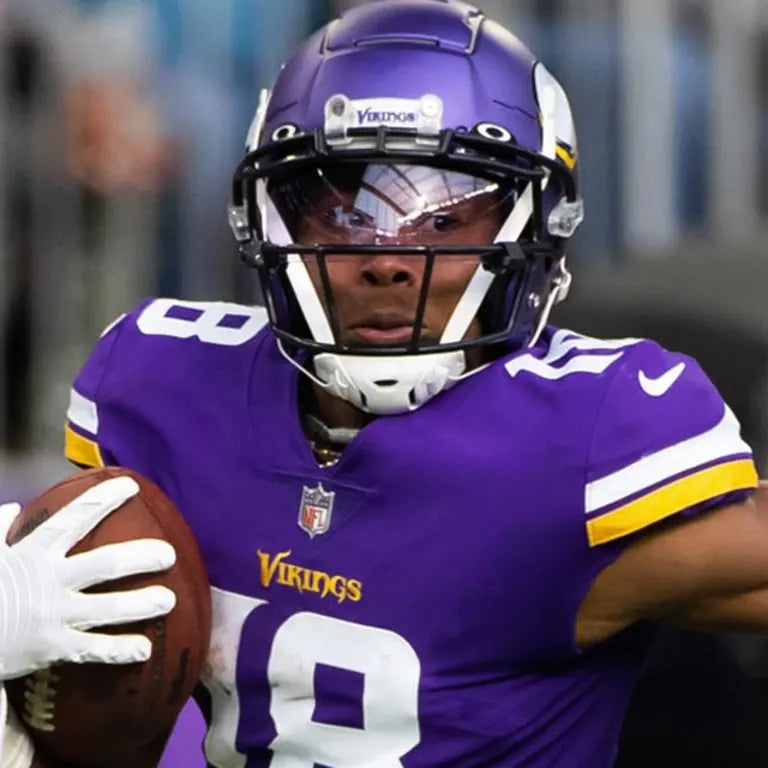 Justin Jefferson Hand Signed Minnesota Vikings ⚔️ Replica Nike NFL Jersey 👕 Also includes Authenticity 🛡️