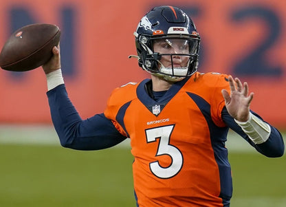 Drew Lock Signed ✍️ Denver Broncos Full-Size Authentic On-Field Eclipse Alternate Speed NFL Helmet